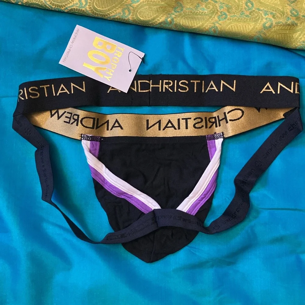 🐬Andrew Christian Trophy Boy Black Jock